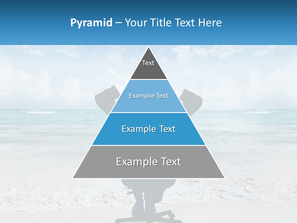 A Man Sitting At A Desk With His Hands On His Head PowerPoint Template