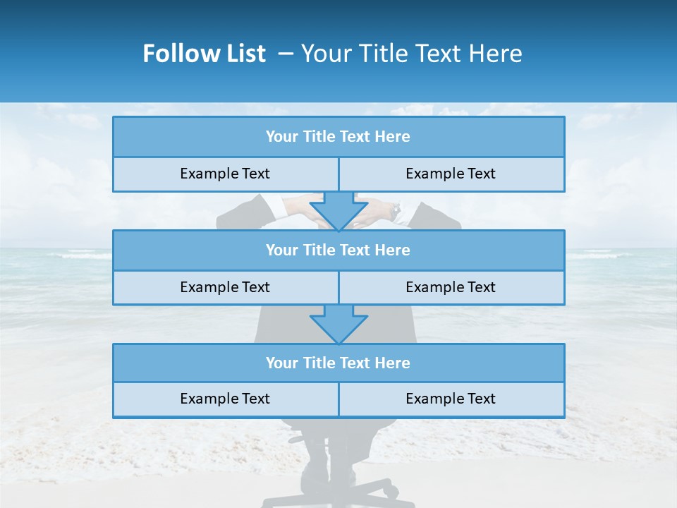 A Man Sitting At A Desk With His Hands On His Head PowerPoint Template