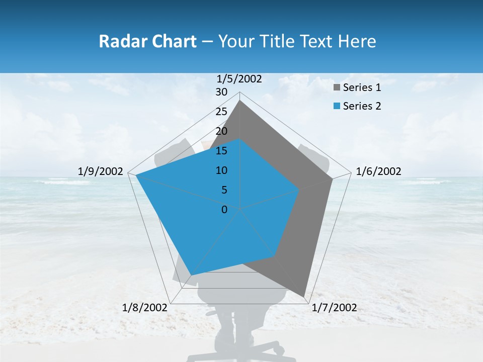 A Man Sitting At A Desk With His Hands On His Head PowerPoint Template