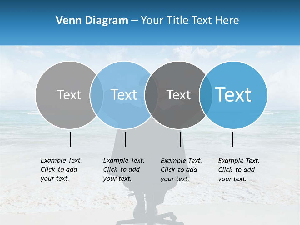 A Man Sitting At A Desk With His Hands On His Head PowerPoint Template