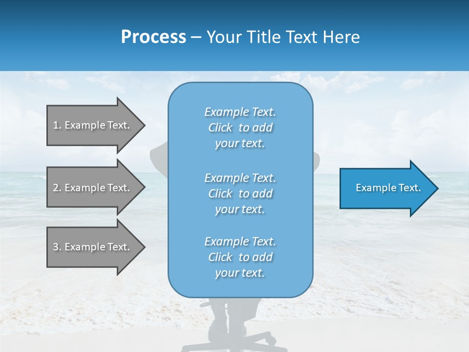A Man Sitting At A Desk With His Hands On His Head PowerPoint Template