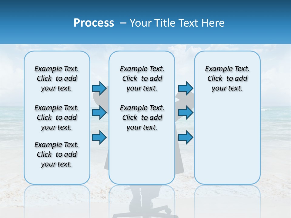 A Man Sitting At A Desk With His Hands On His Head PowerPoint Template