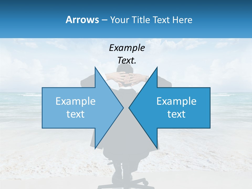 A Man Sitting At A Desk With His Hands On His Head PowerPoint Template