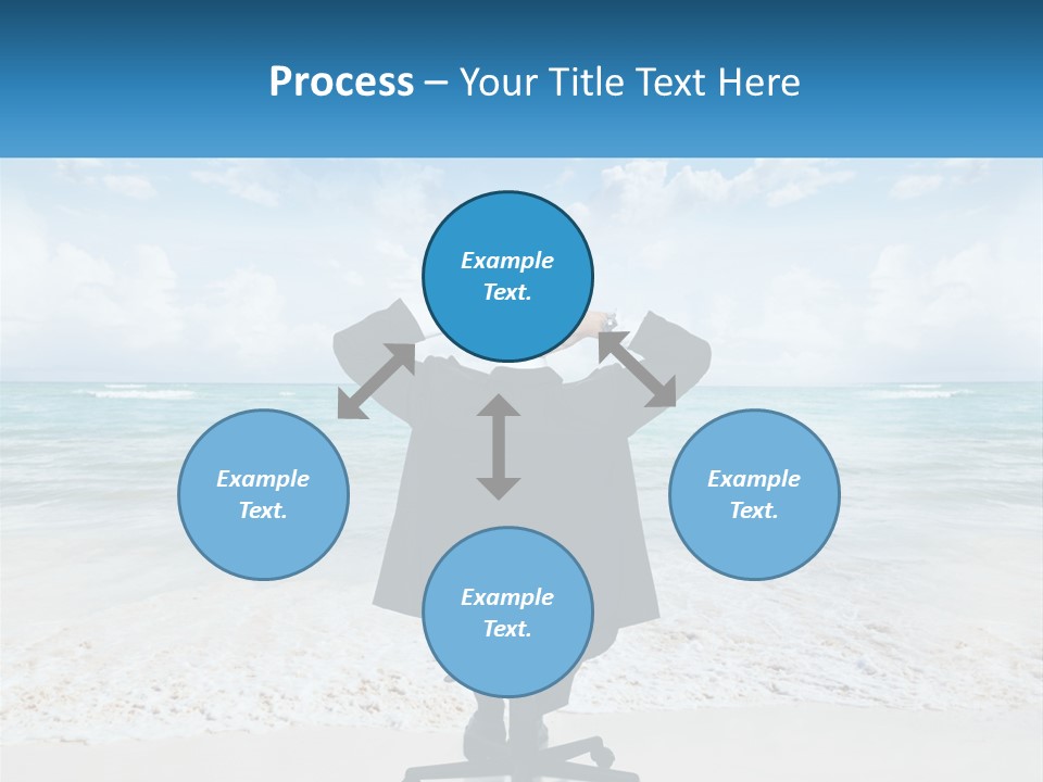 A Man Sitting At A Desk With His Hands On His Head PowerPoint Template