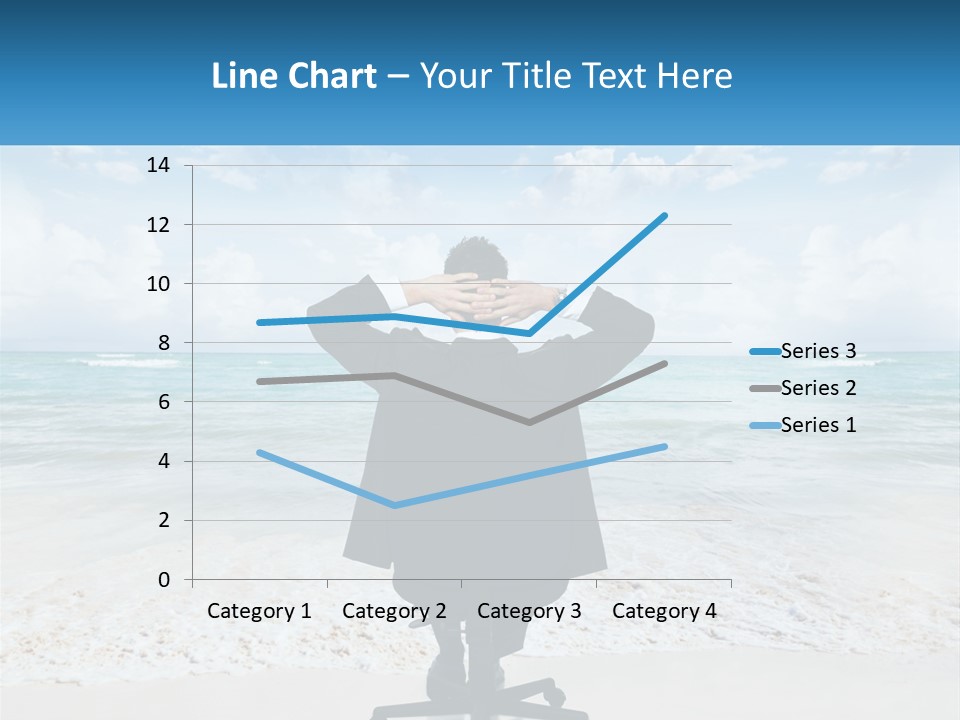 A Man Sitting At A Desk With His Hands On His Head PowerPoint Template