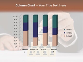 A Man In A Suit Placing Blocks On Top Of A Table PowerPoint Template