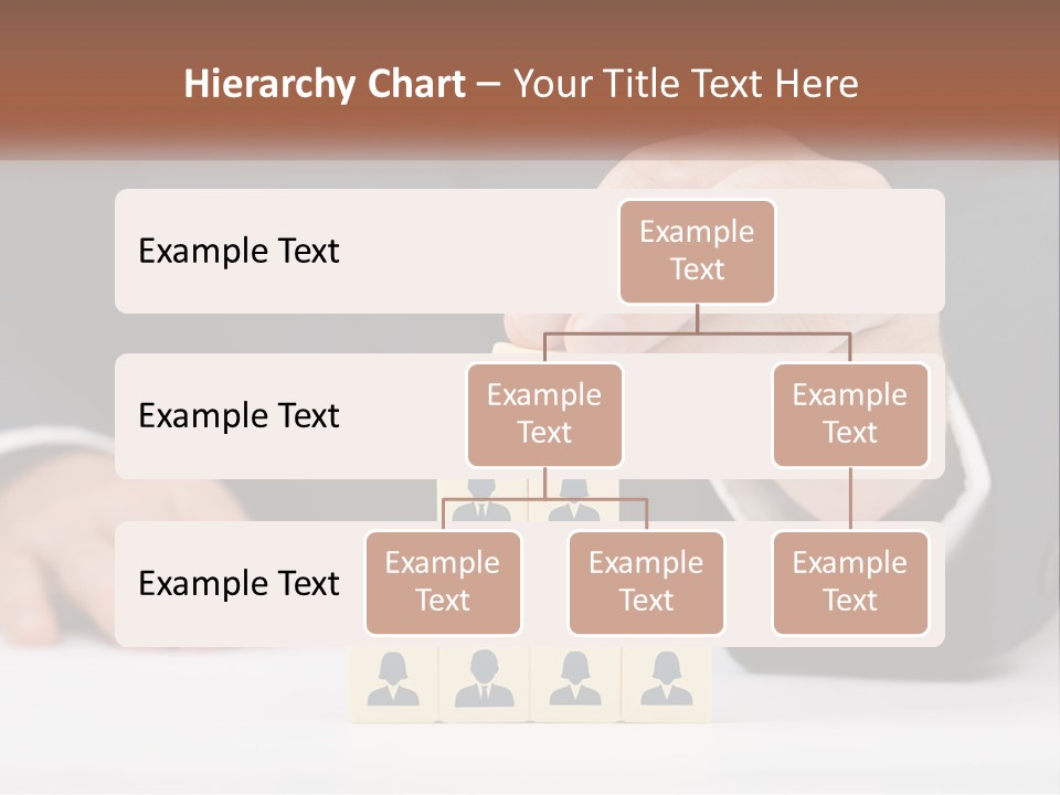 A Man In A Suit Placing Blocks On Top Of A Table PowerPoint Template
