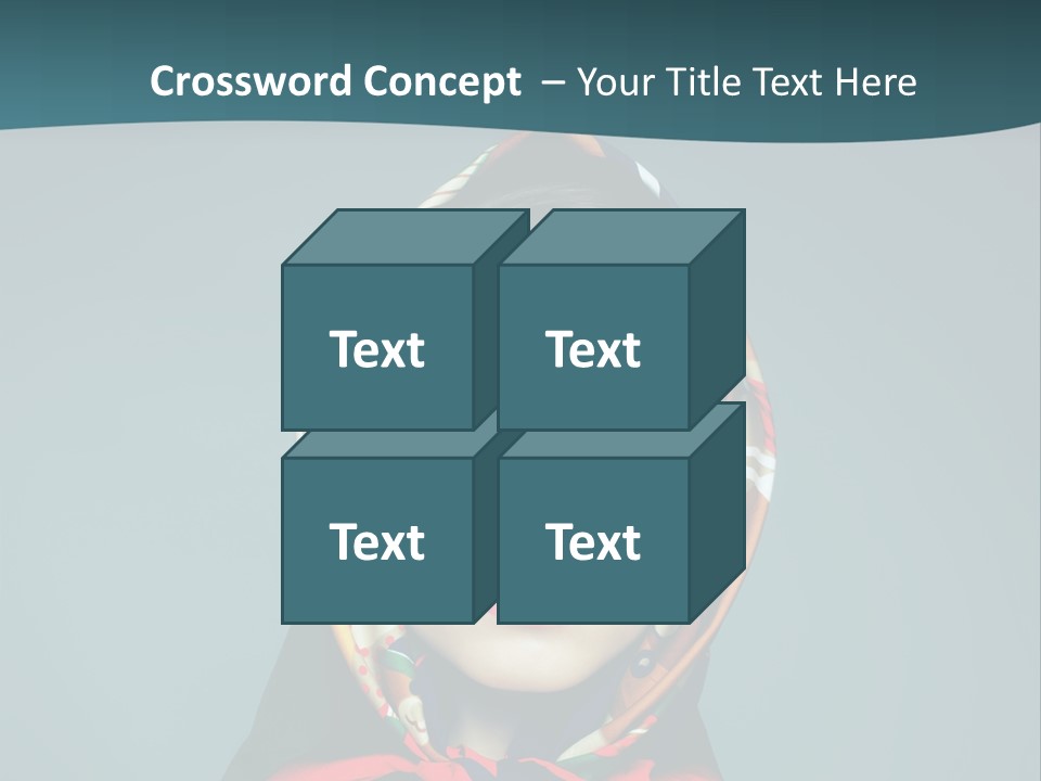 A Woman With Sunglasses And A Scarf On Her Head PowerPoint Template