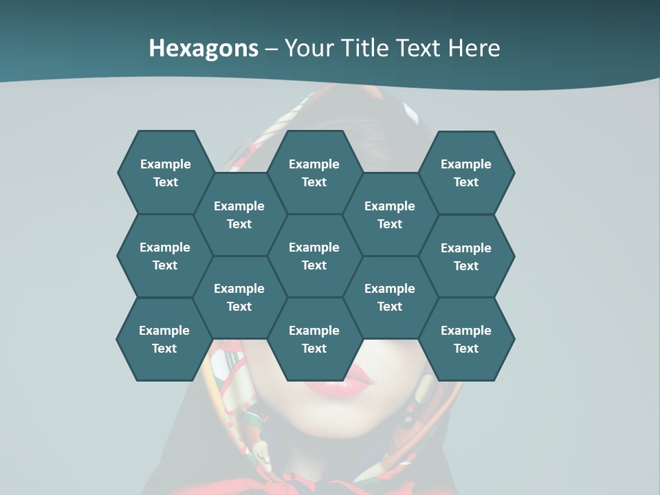 A Woman With Sunglasses And A Scarf On Her Head PowerPoint Template