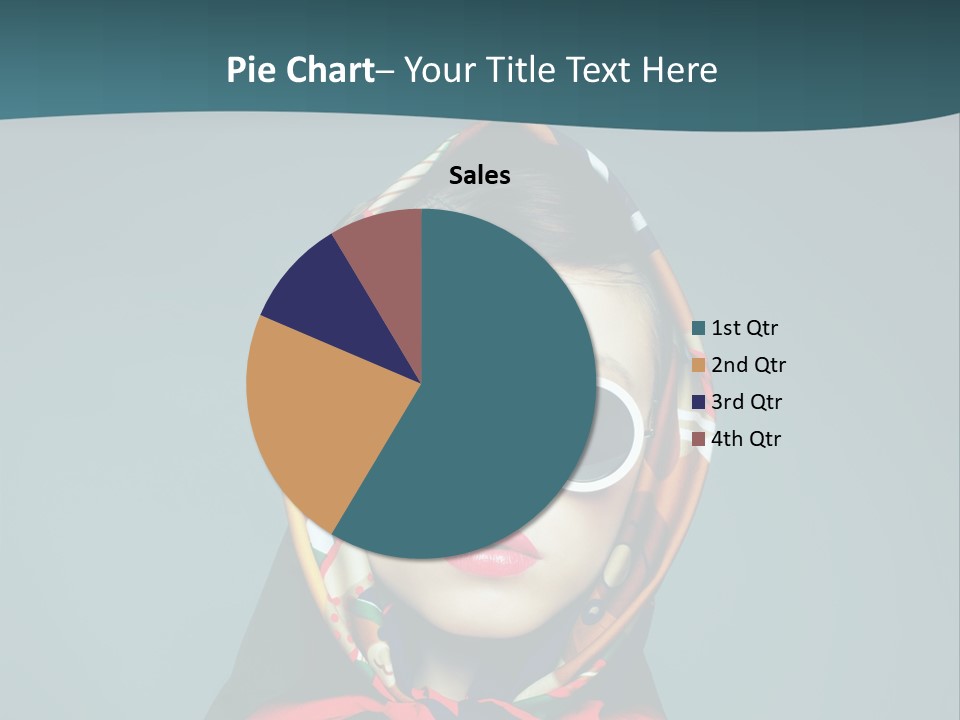 A Woman With Sunglasses And A Scarf On Her Head PowerPoint Template