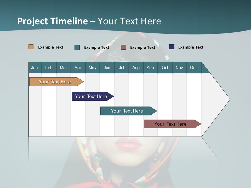 A Woman With Sunglasses And A Scarf On Her Head PowerPoint Template