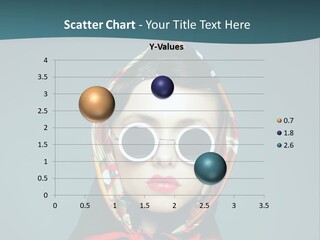 A Woman With Sunglasses And A Scarf On Her Head PowerPoint Template