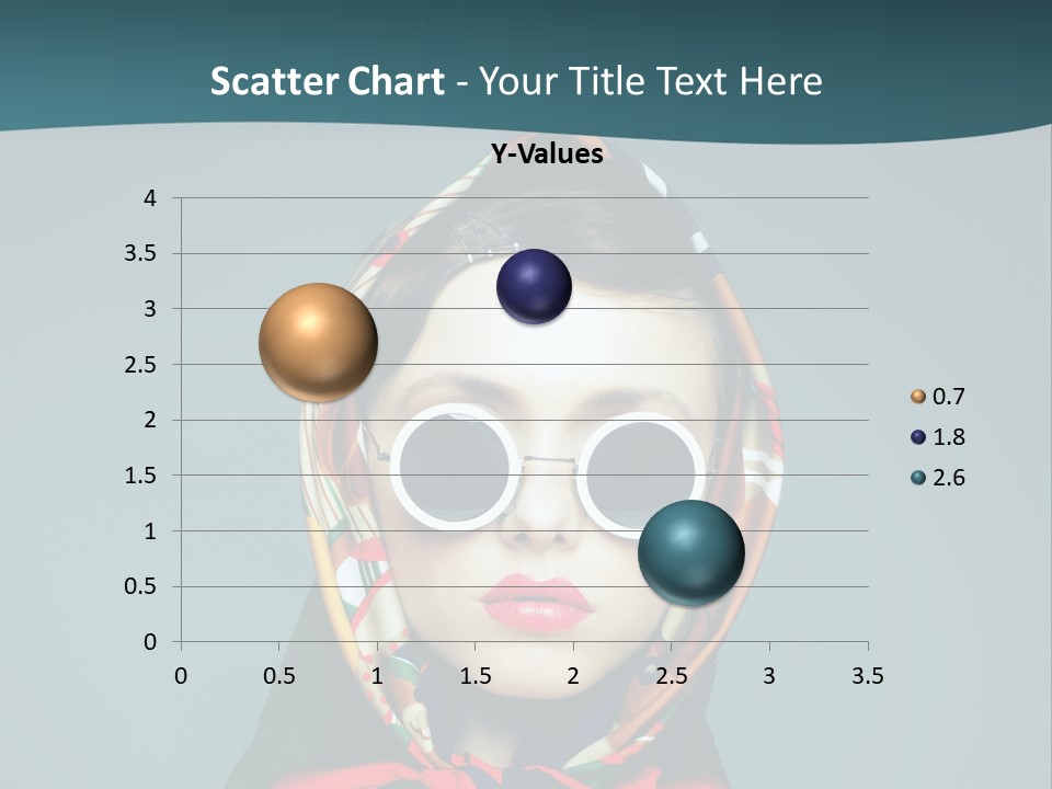 A Woman With Sunglasses And A Scarf On Her Head PowerPoint Template