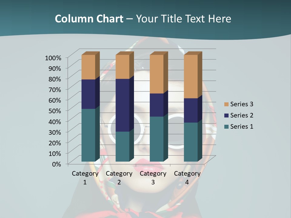 A Woman With Sunglasses And A Scarf On Her Head PowerPoint Template