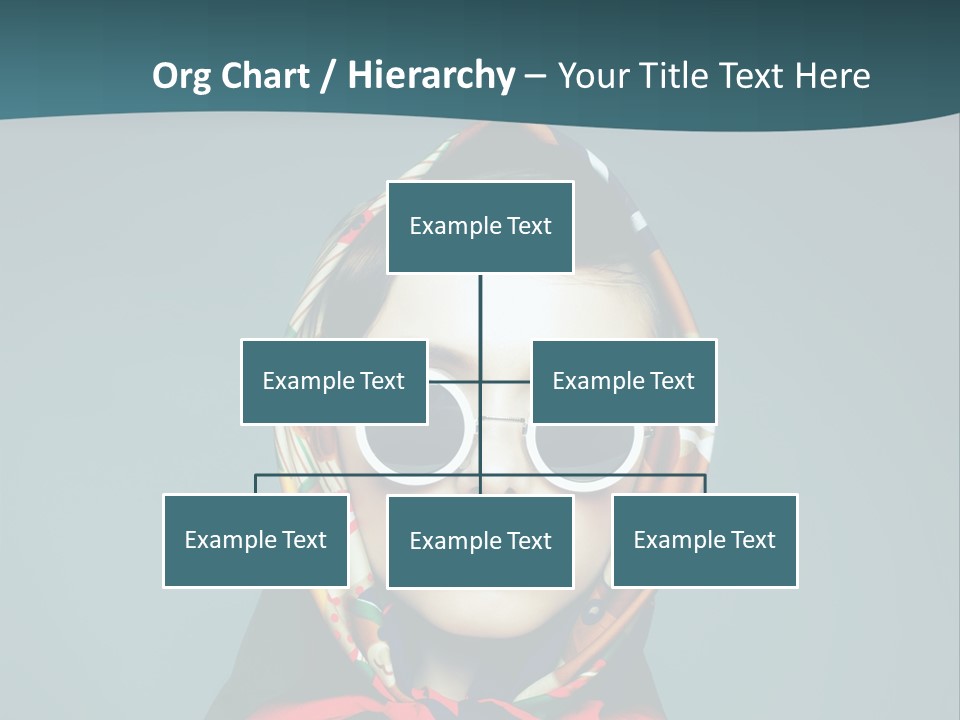 A Woman With Sunglasses And A Scarf On Her Head PowerPoint Template