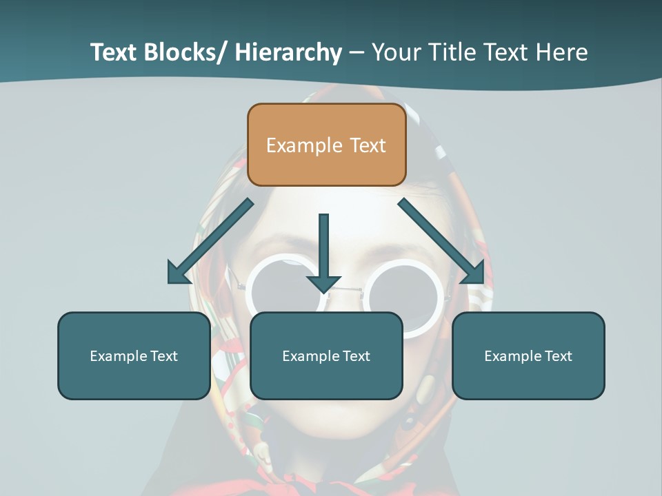 A Woman With Sunglasses And A Scarf On Her Head PowerPoint Template