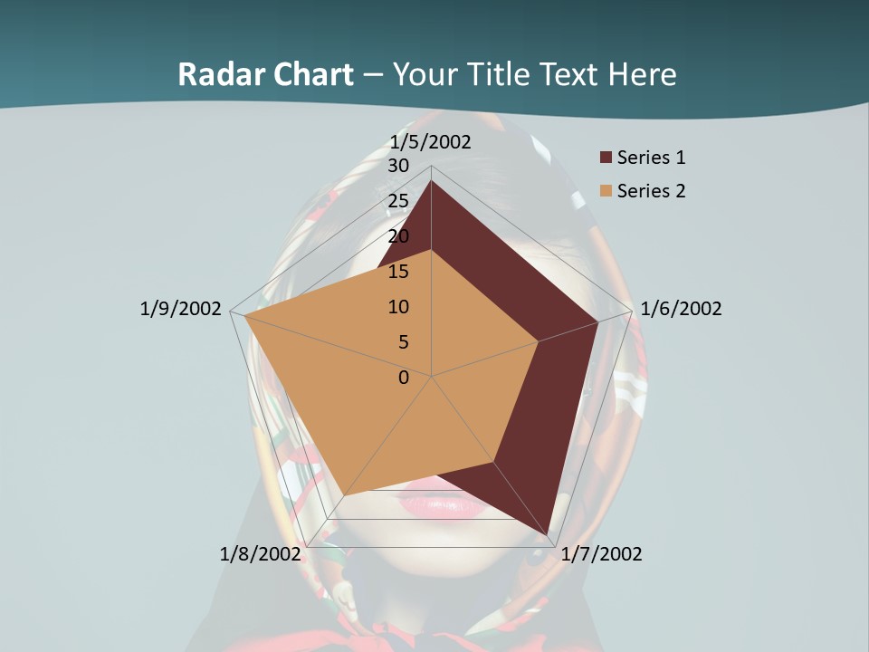 A Woman With Sunglasses And A Scarf On Her Head PowerPoint Template