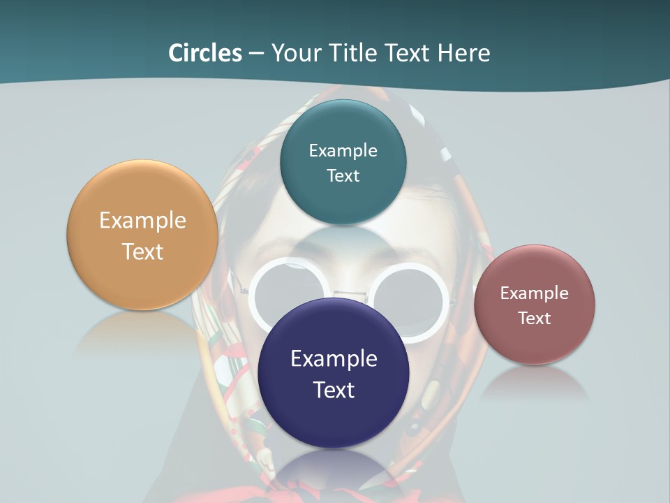 A Woman With Sunglasses And A Scarf On Her Head PowerPoint Template