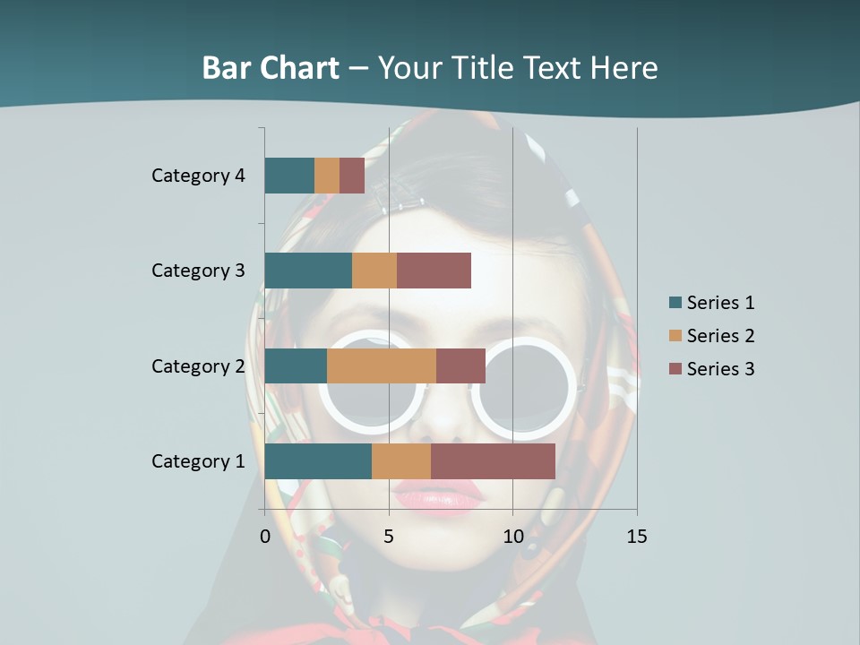A Woman With Sunglasses And A Scarf On Her Head PowerPoint Template