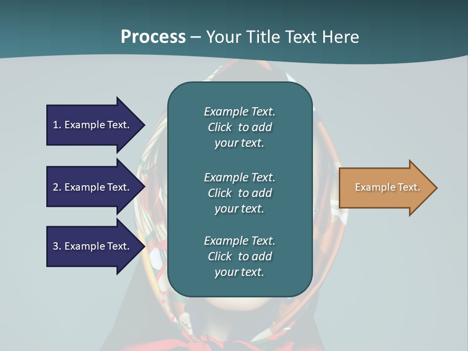 A Woman With Sunglasses And A Scarf On Her Head PowerPoint Template
