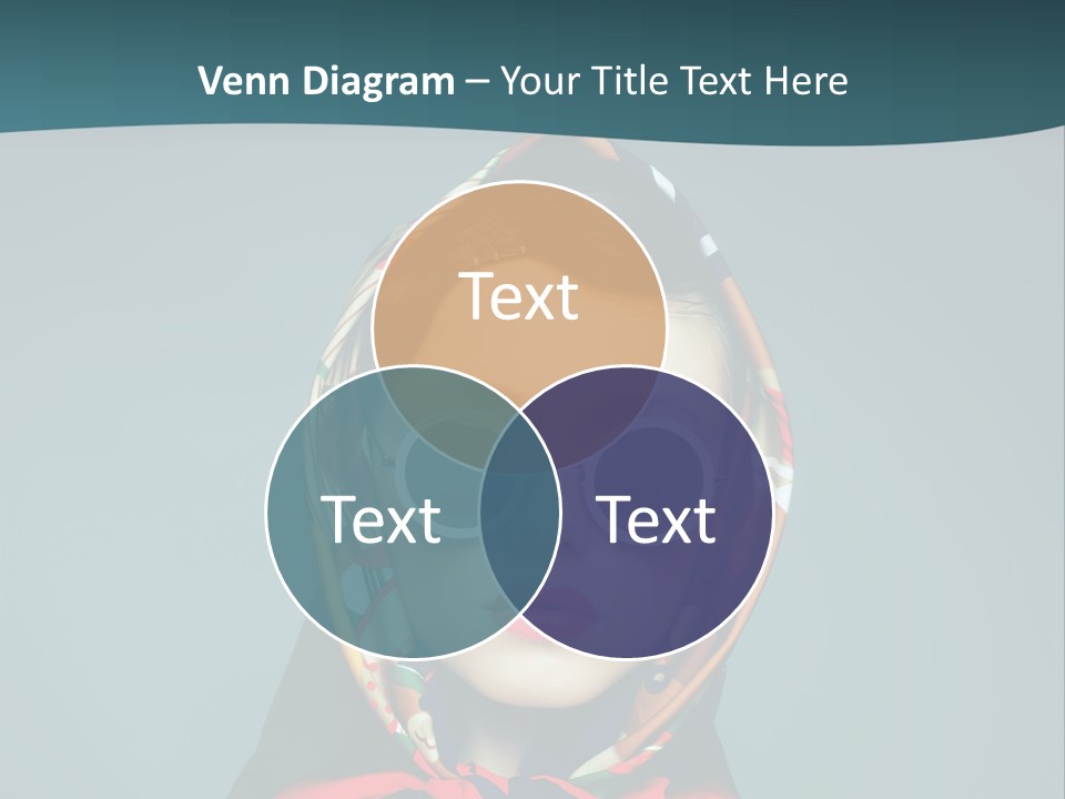 A Woman With Sunglasses And A Scarf On Her Head PowerPoint Template