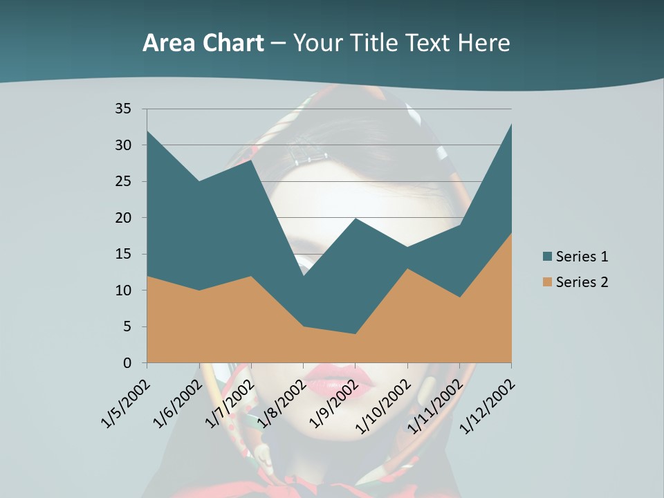A Woman With Sunglasses And A Scarf On Her Head PowerPoint Template