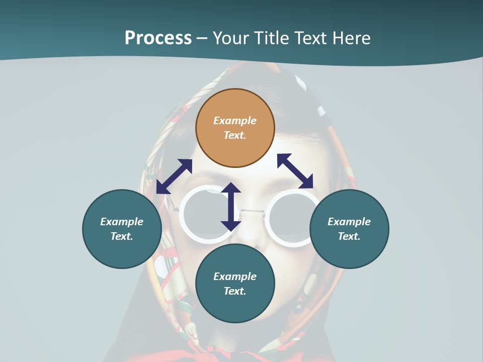 A Woman With Sunglasses And A Scarf On Her Head PowerPoint Template