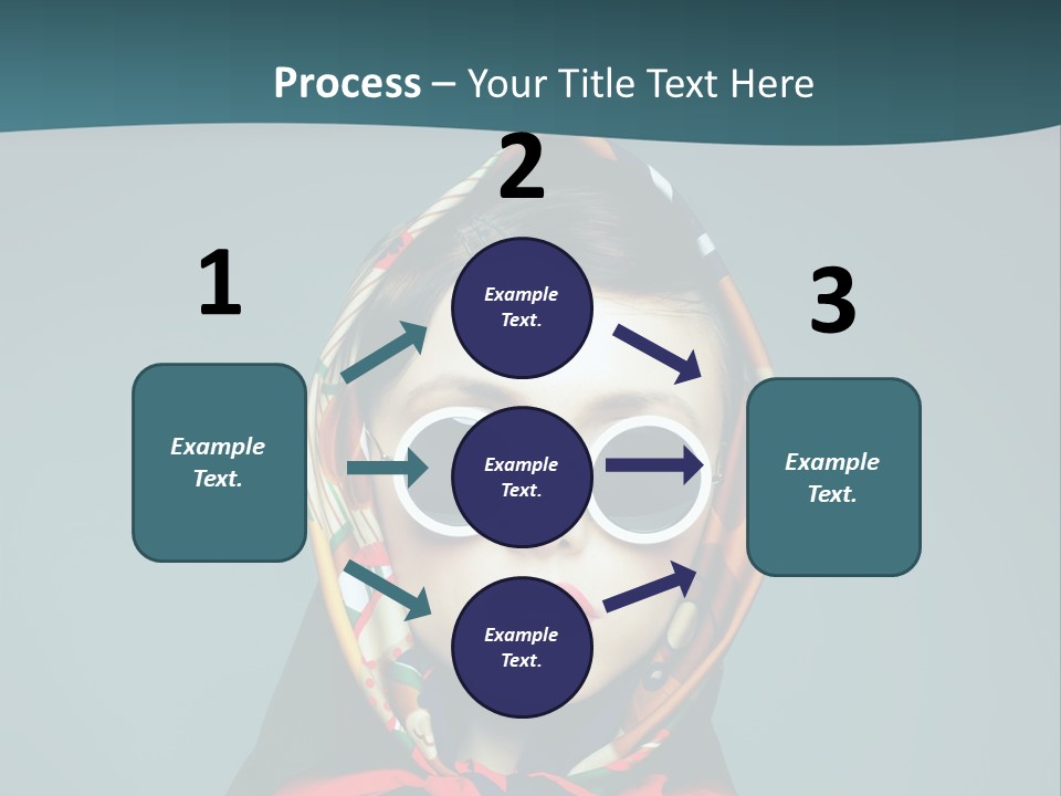 A Woman With Sunglasses And A Scarf On Her Head PowerPoint Template