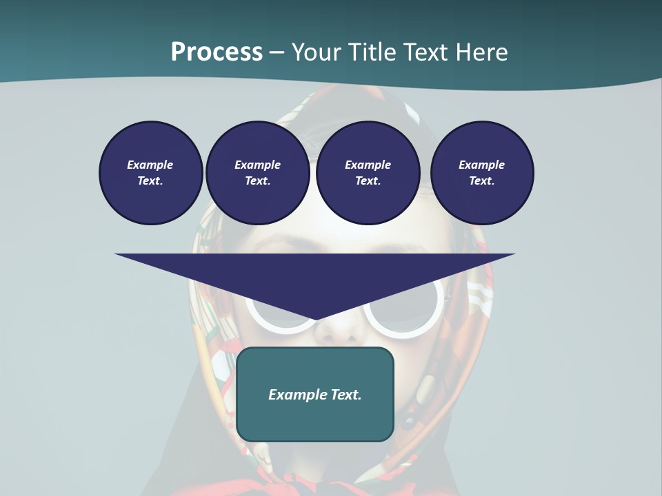 A Woman With Sunglasses And A Scarf On Her Head PowerPoint Template