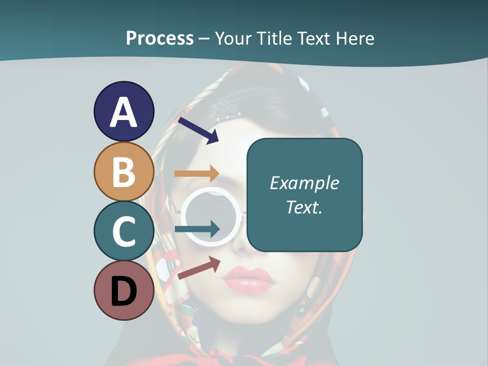 A Woman With Sunglasses And A Scarf On Her Head PowerPoint Template