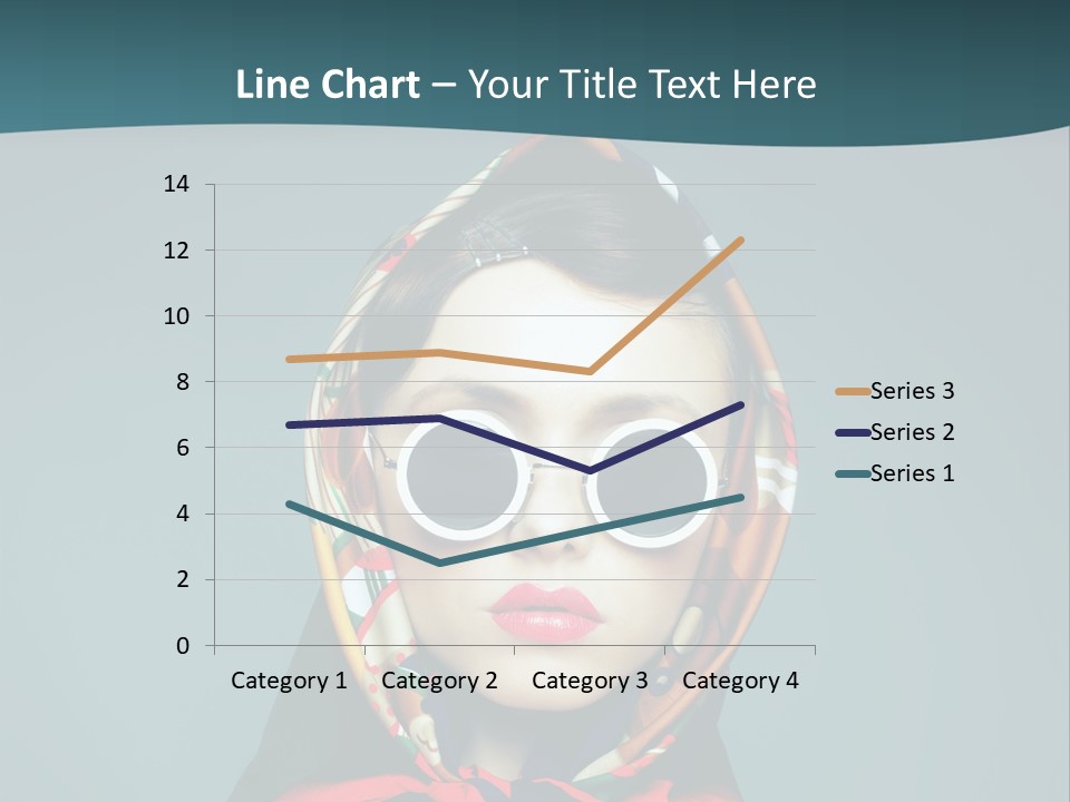 A Woman With Sunglasses And A Scarf On Her Head PowerPoint Template