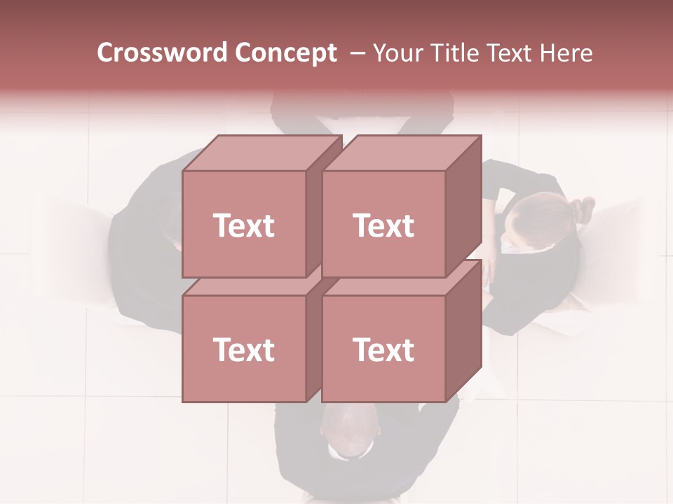 A Group Of People Sitting Around A Table PowerPoint Template