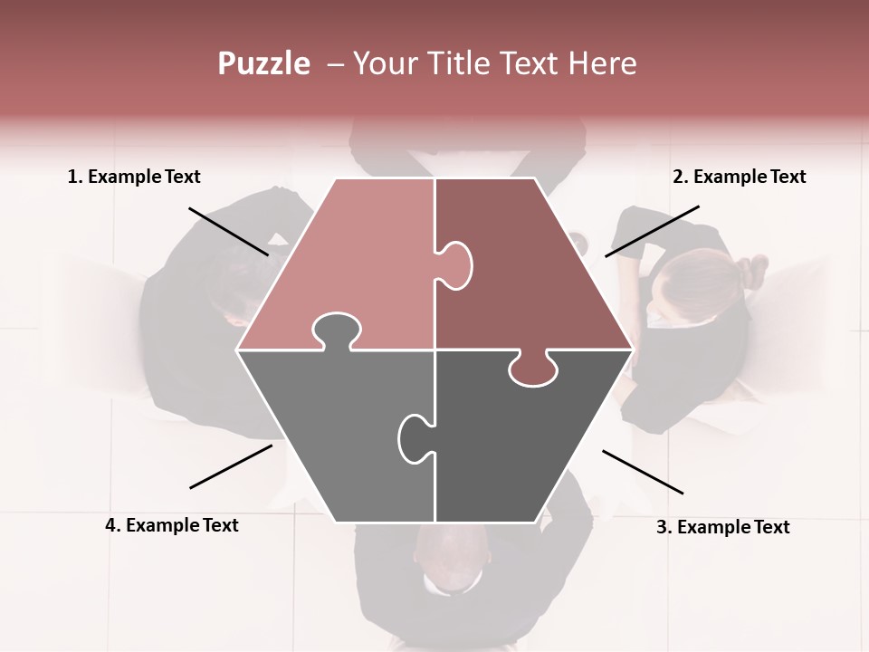 A Group Of People Sitting Around A Table PowerPoint Template