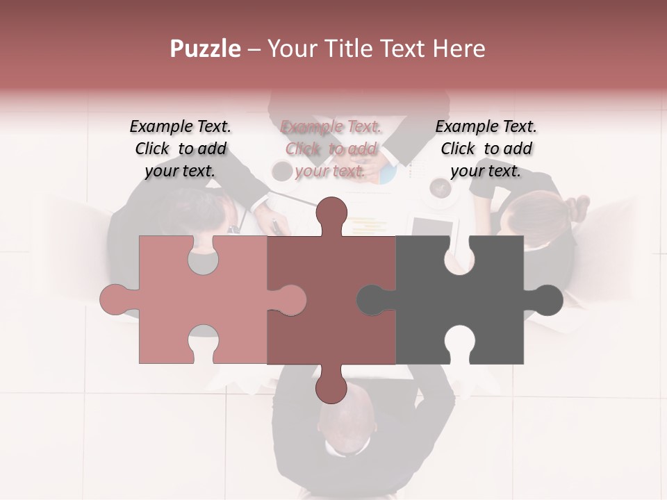 A Group Of People Sitting Around A Table PowerPoint Template