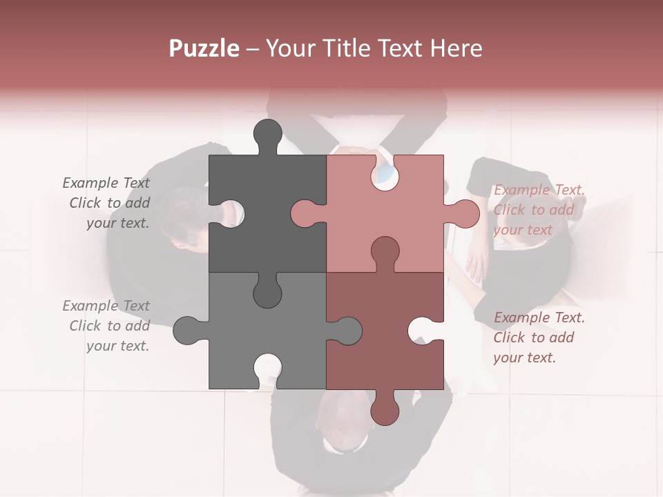 A Group Of People Sitting Around A Table PowerPoint Template