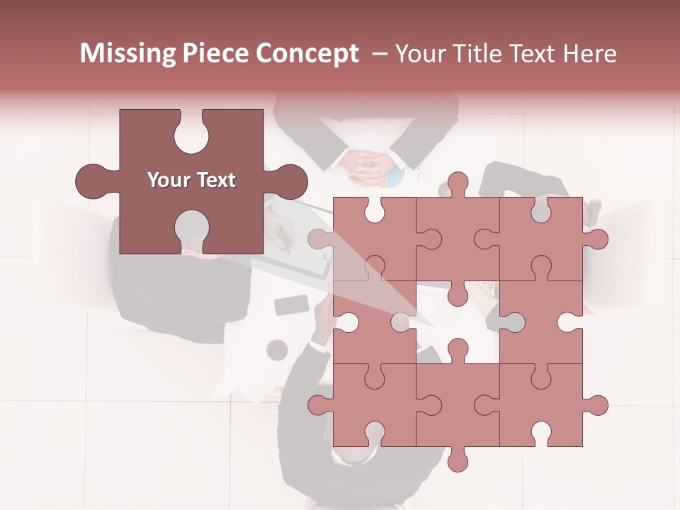 A Group Of People Sitting Around A Table PowerPoint Template