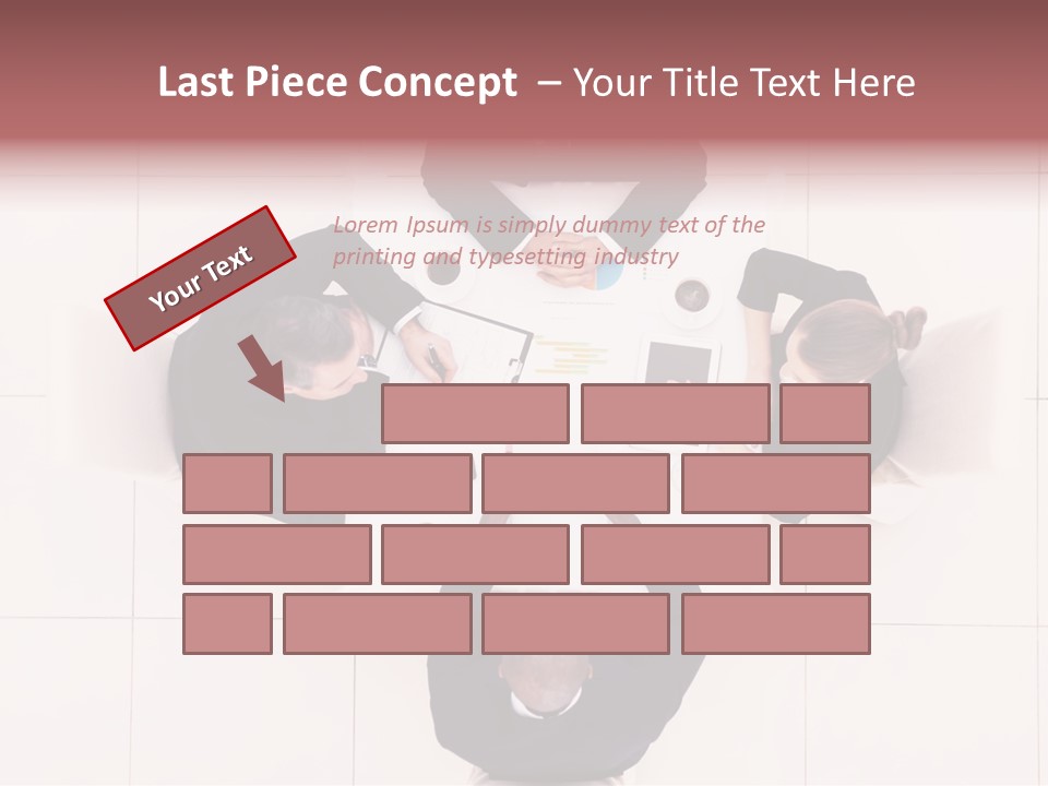 A Group Of People Sitting Around A Table PowerPoint Template