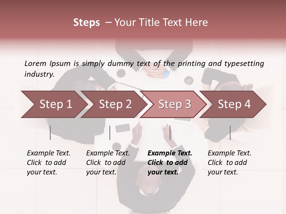 A Group Of People Sitting Around A Table PowerPoint Template