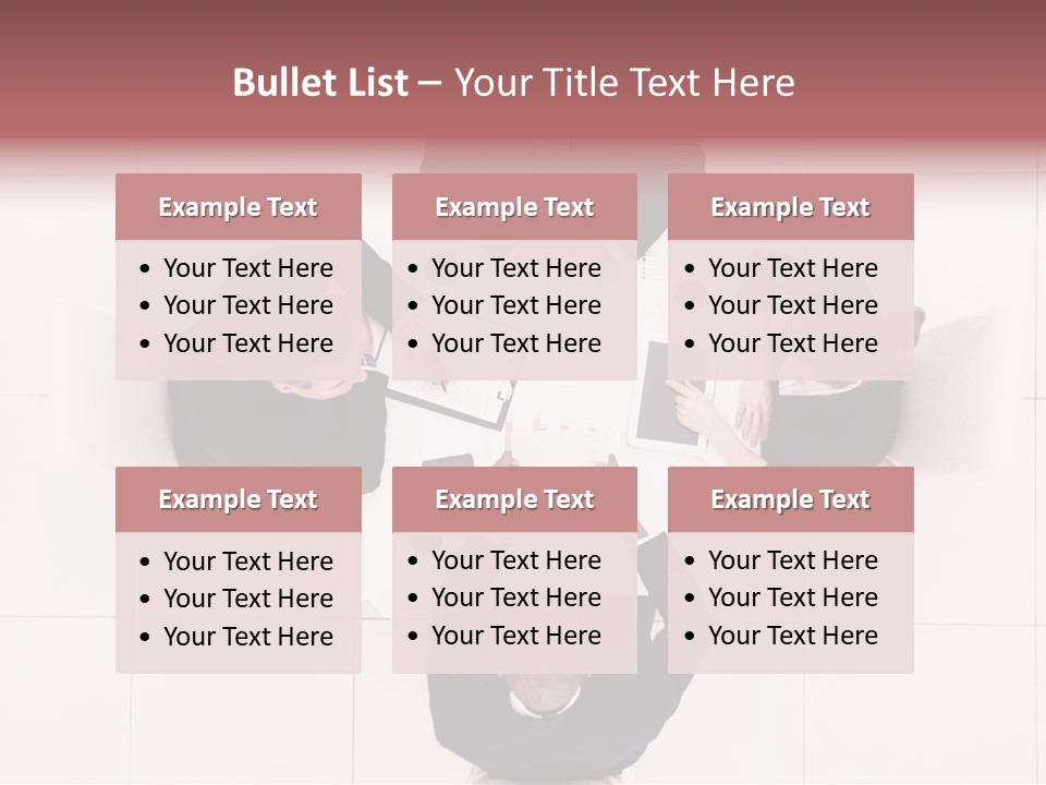 A Group Of People Sitting Around A Table PowerPoint Template