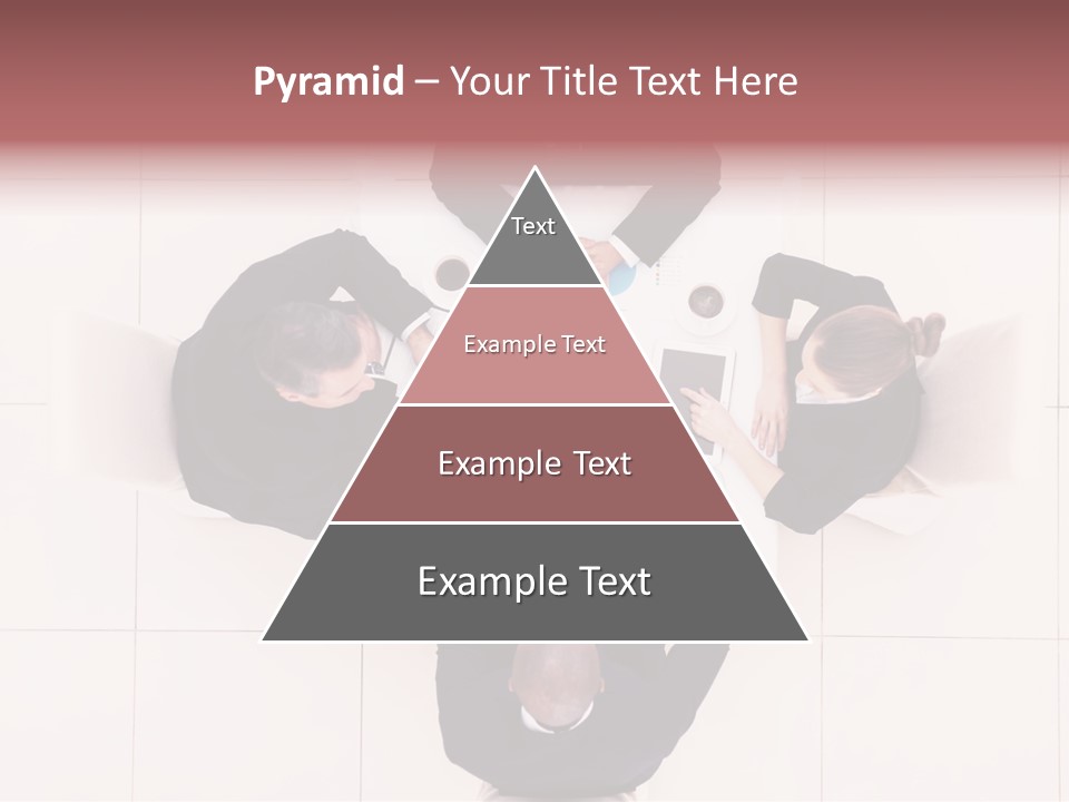 A Group Of People Sitting Around A Table PowerPoint Template