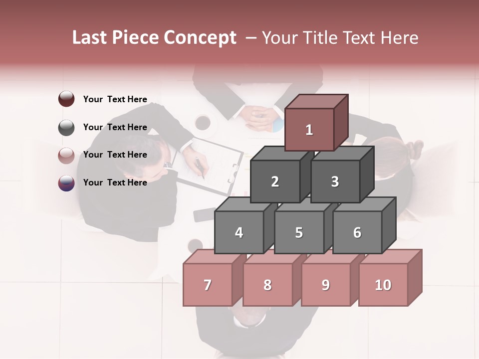 A Group Of People Sitting Around A Table PowerPoint Template