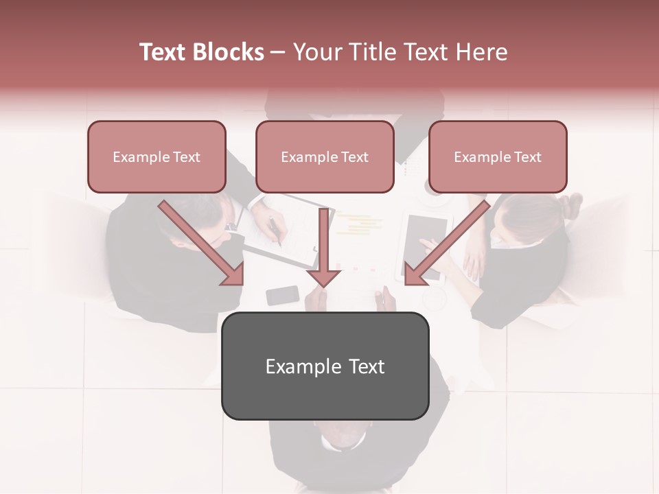 A Group Of People Sitting Around A Table PowerPoint Template