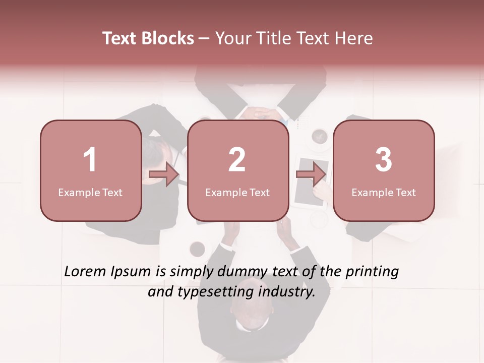 A Group Of People Sitting Around A Table PowerPoint Template