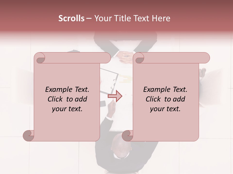 A Group Of People Sitting Around A Table PowerPoint Template