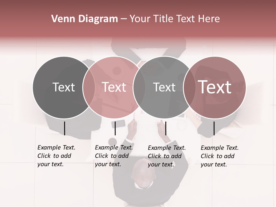 A Group Of People Sitting Around A Table PowerPoint Template