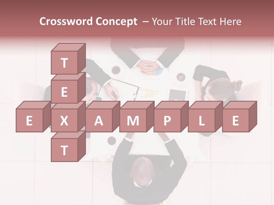 A Group Of People Sitting Around A Table PowerPoint Template