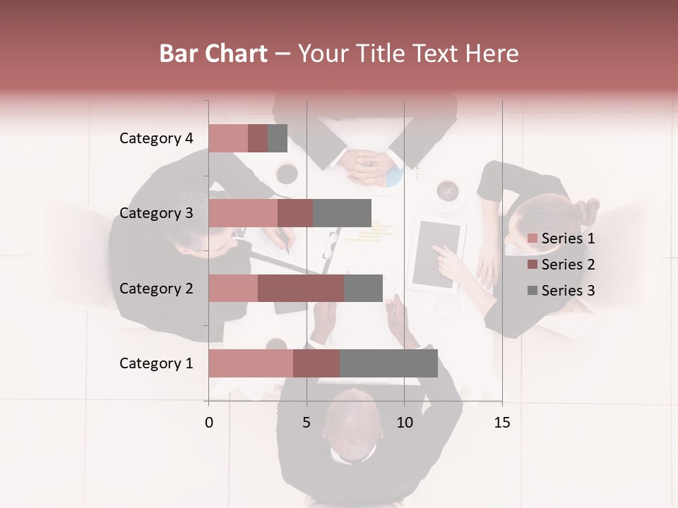 A Group Of People Sitting Around A Table PowerPoint Template