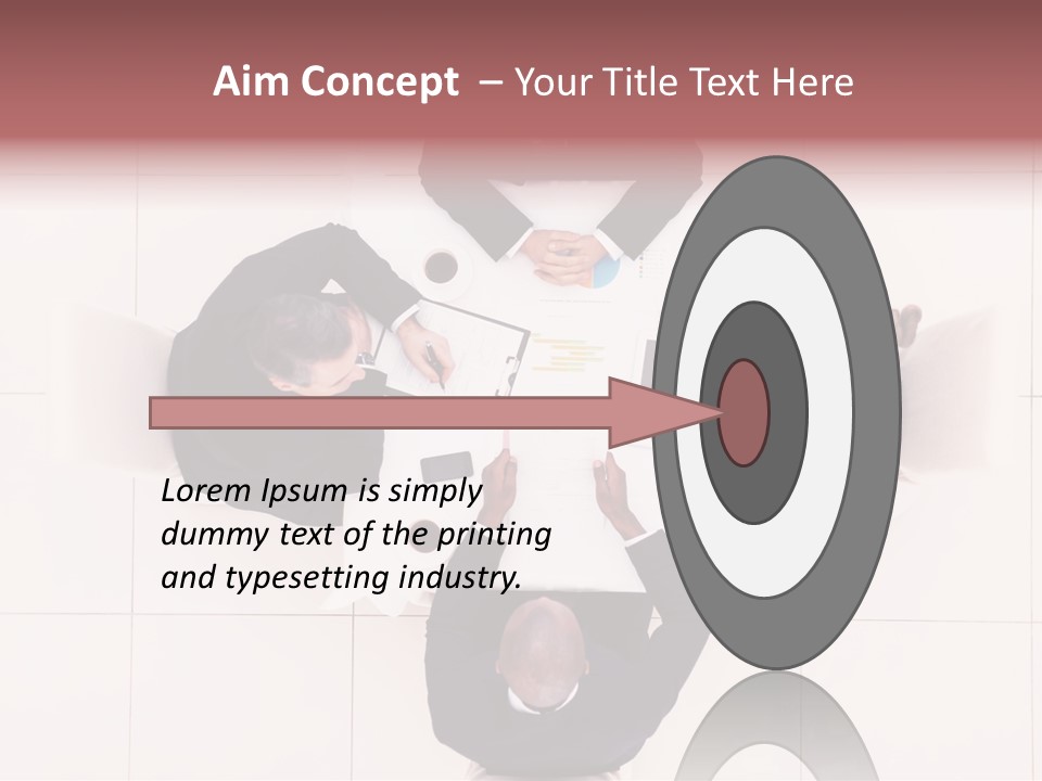 A Group Of People Sitting Around A Table PowerPoint Template