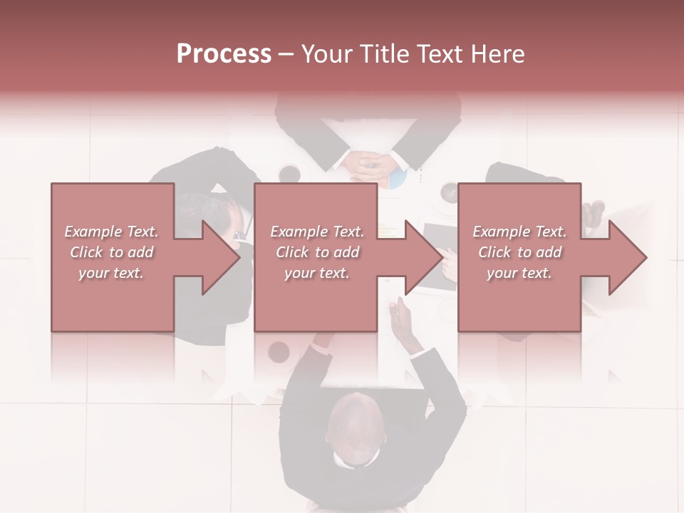 A Group Of People Sitting Around A Table PowerPoint Template