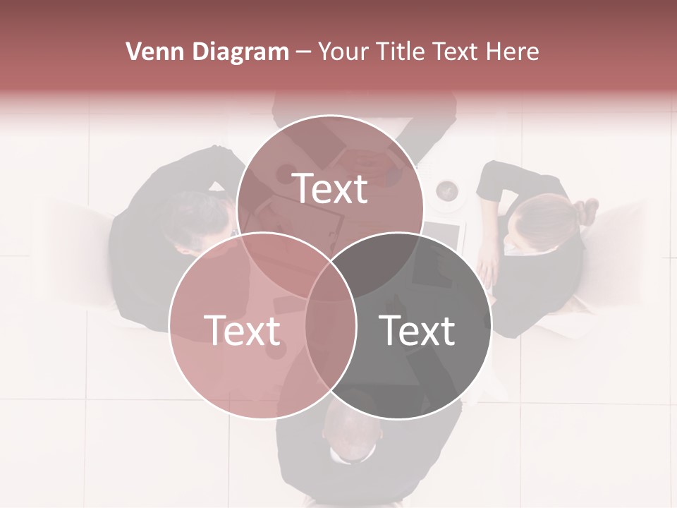 A Group Of People Sitting Around A Table PowerPoint Template